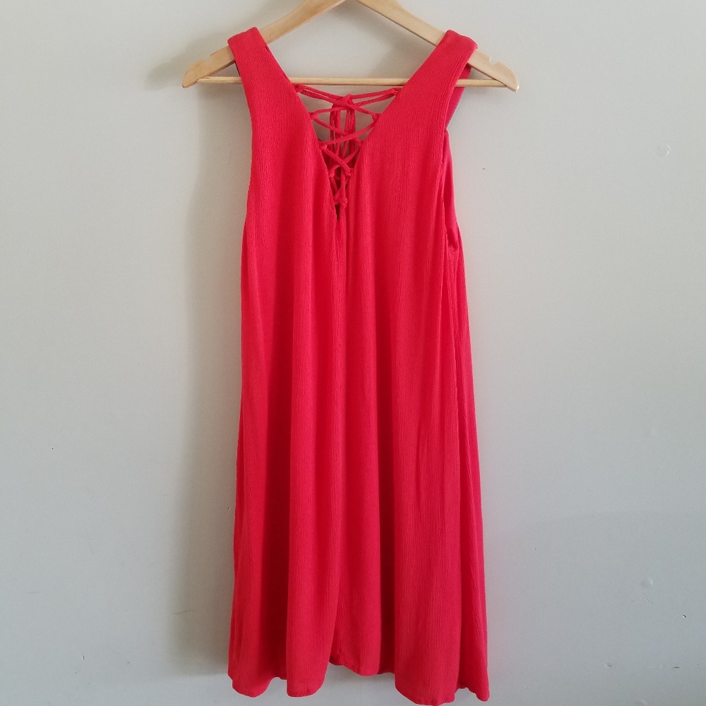 3/$25 As U Wish Red Embroidered Dress Sz XL - Picture 3 of 7